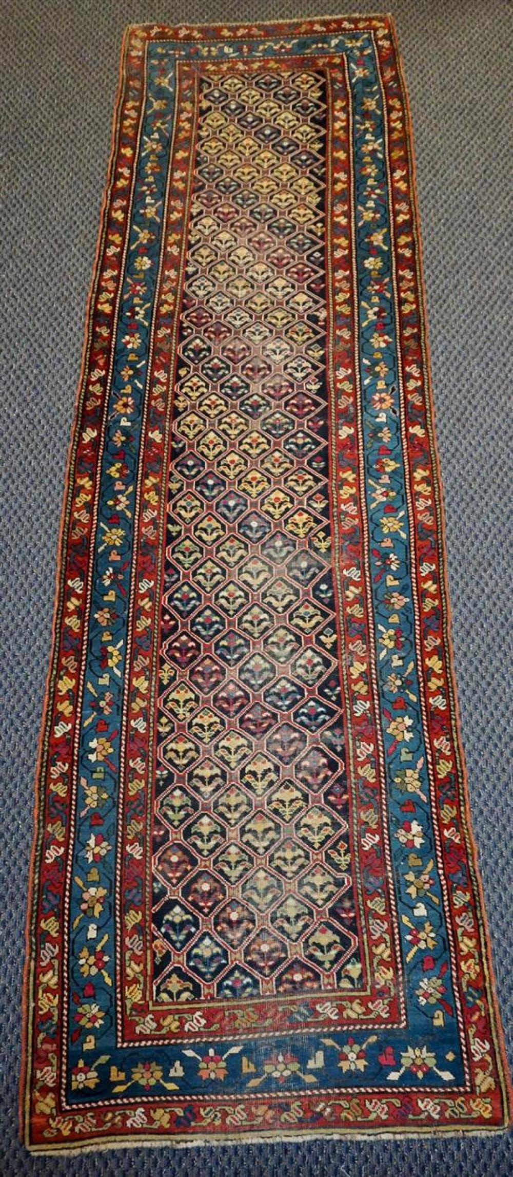 CABISTAN RUG, 12 FT 5 IN X 3 FT 3
