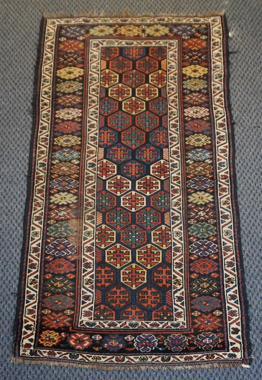 CABISTAN RUG, 7 FT 1 IN X 3 FT 6