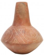 CADDO ENGRAVED POTTERY WATERBO