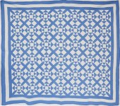 CADET BLUE AND WHITE "CROSSES