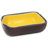 CADMIUM YELLOW ART GLASS LARGE