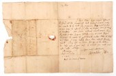 CADWALLADER COLDEN, 1722 LETTE
