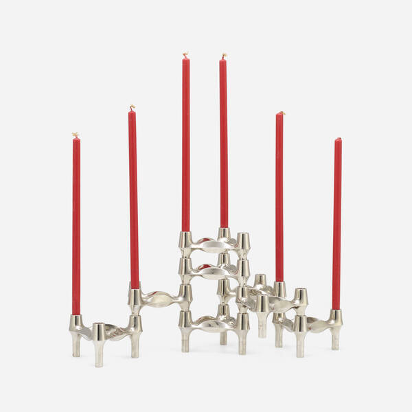 Caesar Stoffi. Candleholders, set