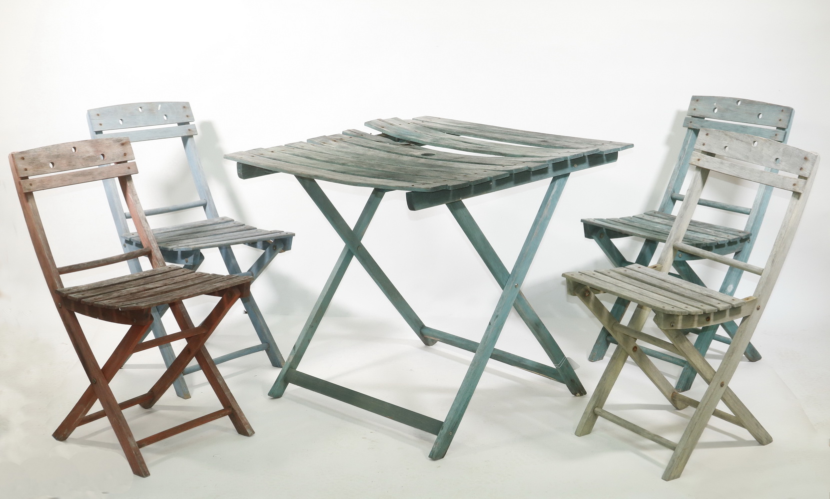 CAFE SET (5) Piece folding wood