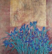 CAI XIAOLI "BLUE IRISES WITH G