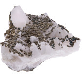 CALCITE WITH MARCASITE SPECIME