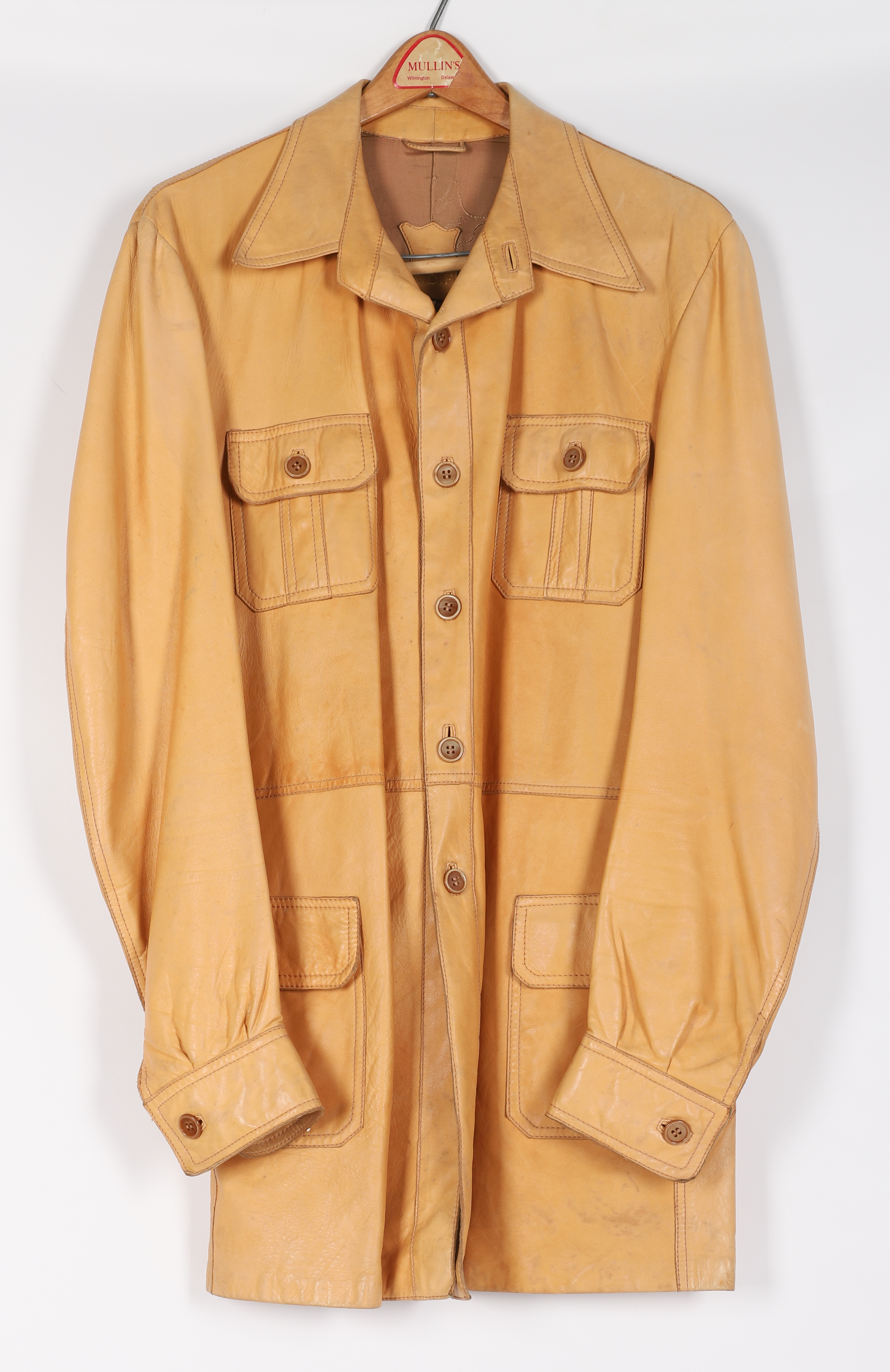 Calf Skin Button Down Over Shirt,
