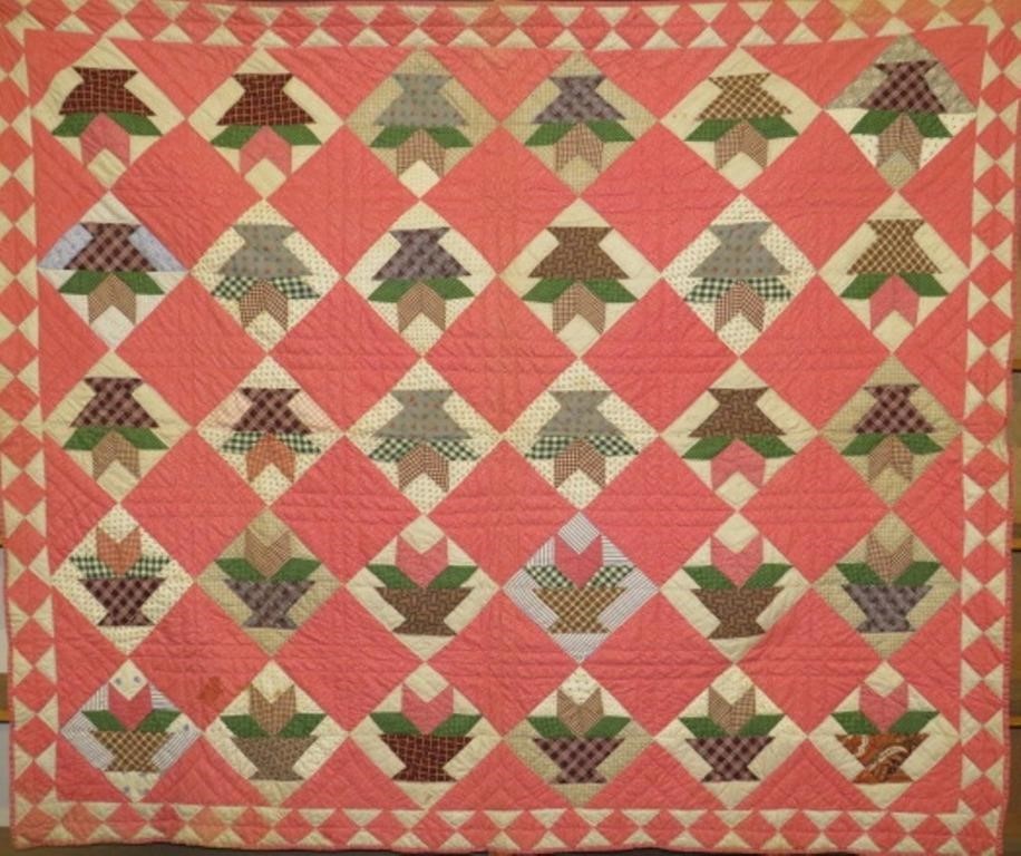 CALICO PIECEWORK BASKET PATTERN