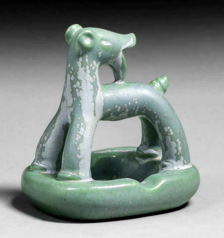CALIFORNIA PORCELAIN ART DECO GREEN