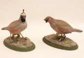 CALIFORNIA QUAIL PORCELAIN BIR