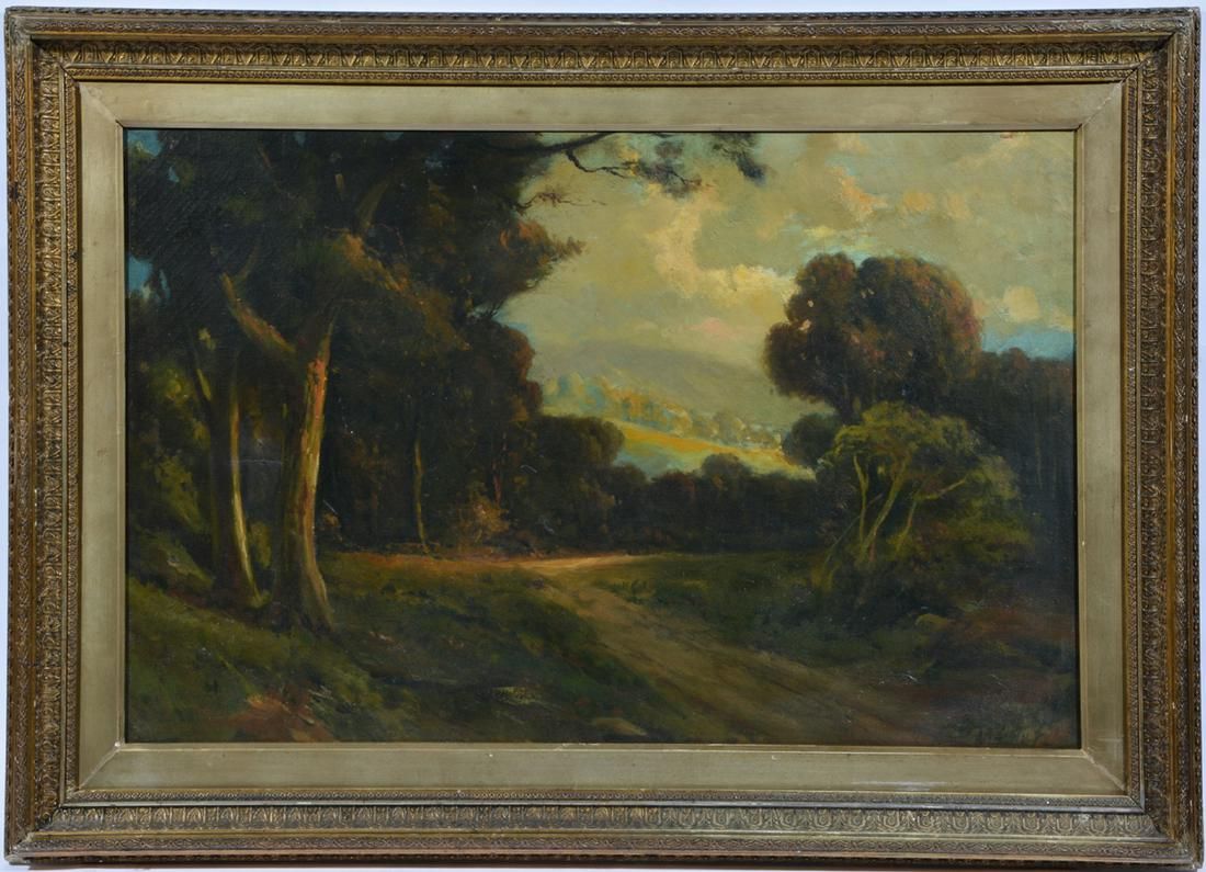 CALIFORNIA SCHOOL, 19TH C., SIGNED,