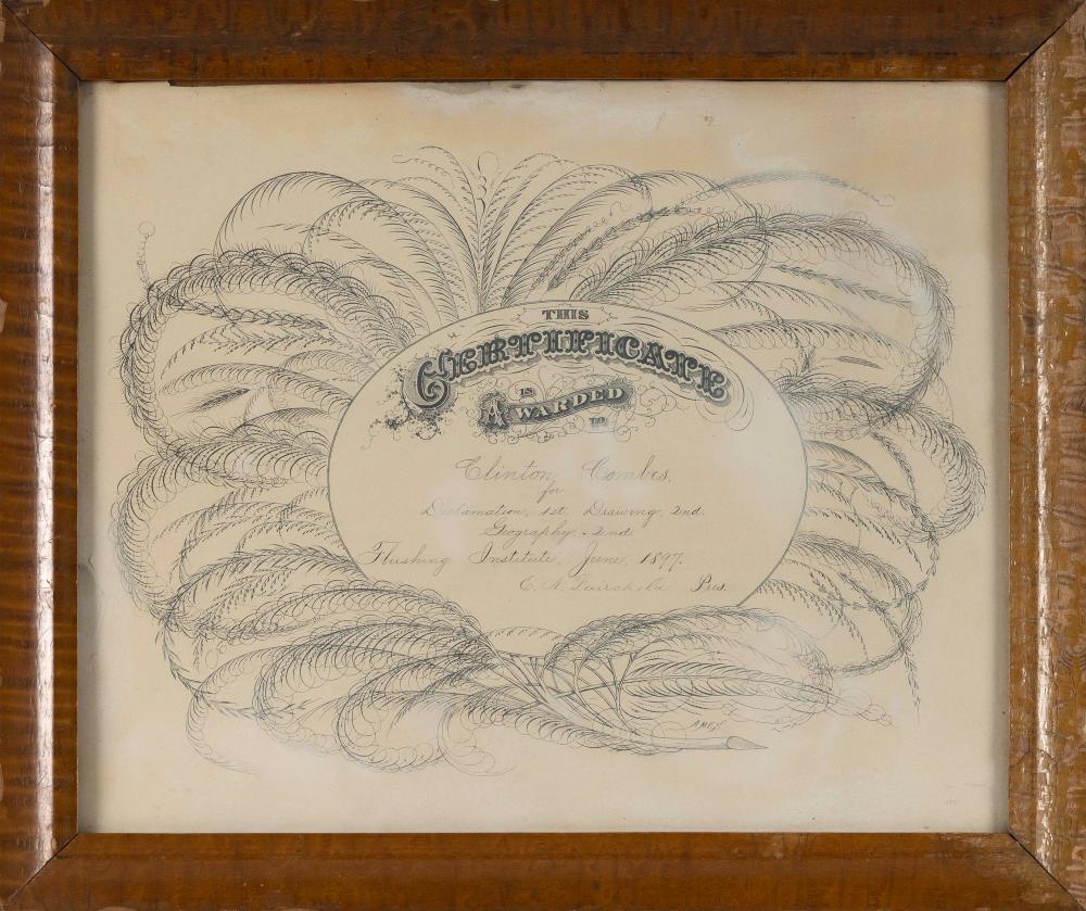 CALLIGRAPHIC CERTIFICATE LATE