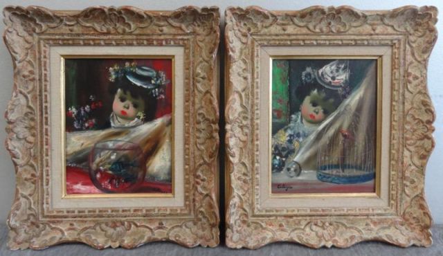 CALOGERO Jean. Pair of O/C's of