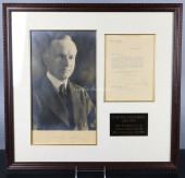 CALVIN COOLIDGE SIGNED LETTER
