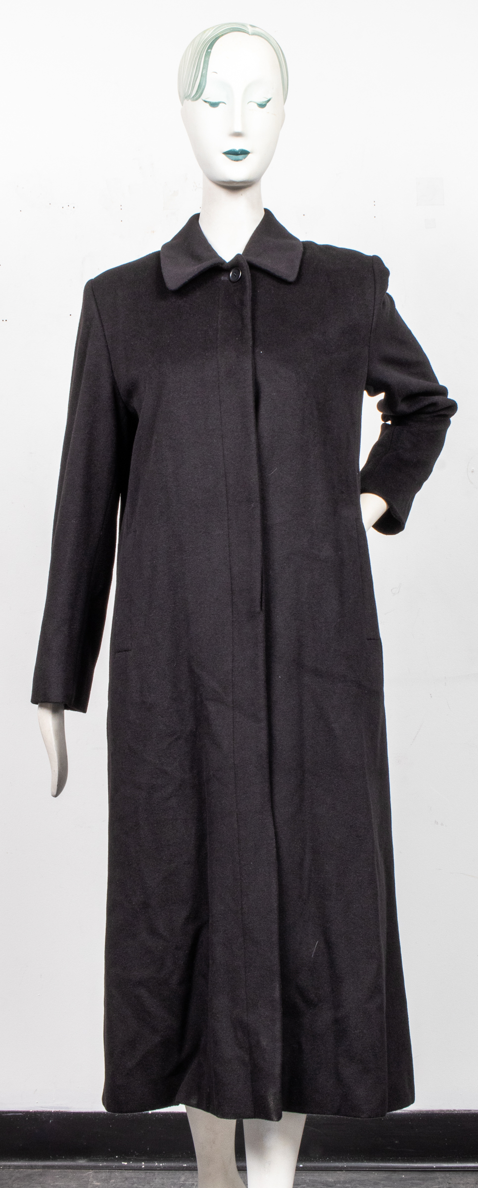 CALVIN KLEIN BLACK CASHMERE LONG