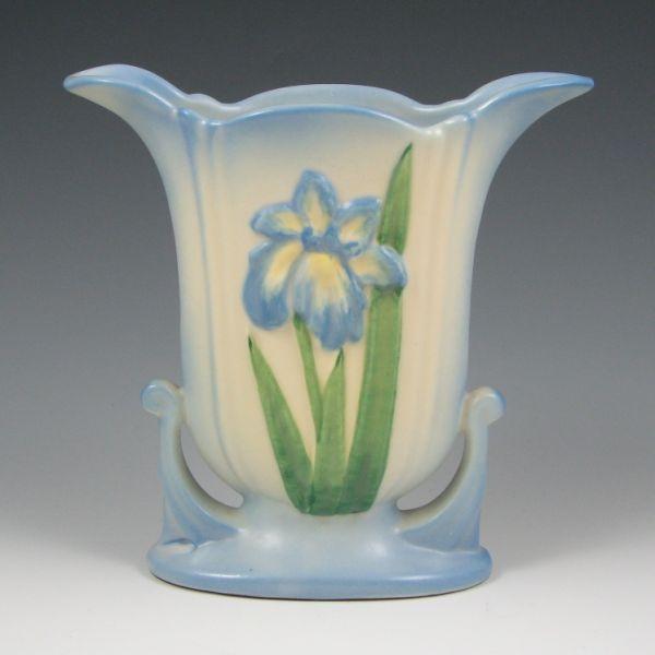 Camark vase with floral design. 