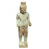 CAMBODIAN BRONZE FIGURE OF VIS