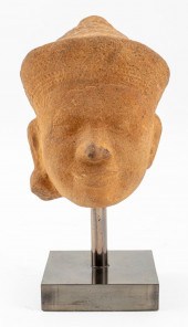 CAMBODIAN KHMER SANDSTONE CARV