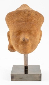 CAMBODIAN KHMER SANDSTONE CARV