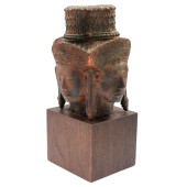 CAMBODIAN METAL BUST 'FOUR FAC