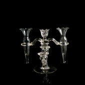 CAMBRIDGE ARMS GLASS CANDELABR