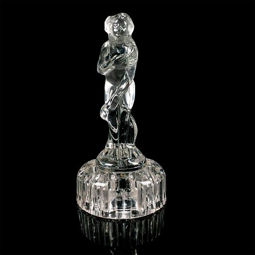 CAMBRIDGE GLASS FLOWER FROG,