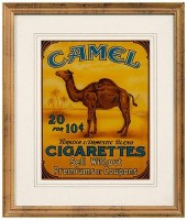 Camel cigarette sign, transpar