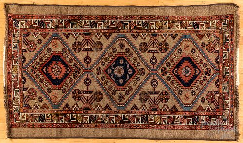 CAMEL HAIR THROW RUG, EARLY 20TH