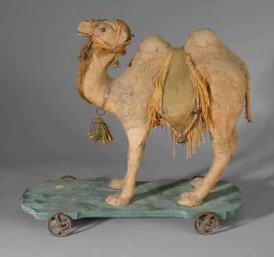 Camel pull toy, felted wool,