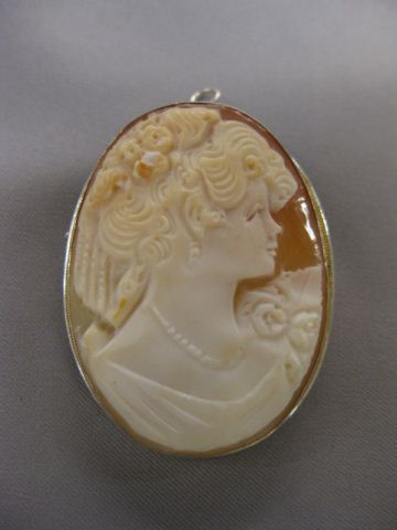 Cameo Brooch or Pendant carved