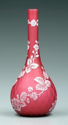 Cameo mother-of-pearl glass vase,