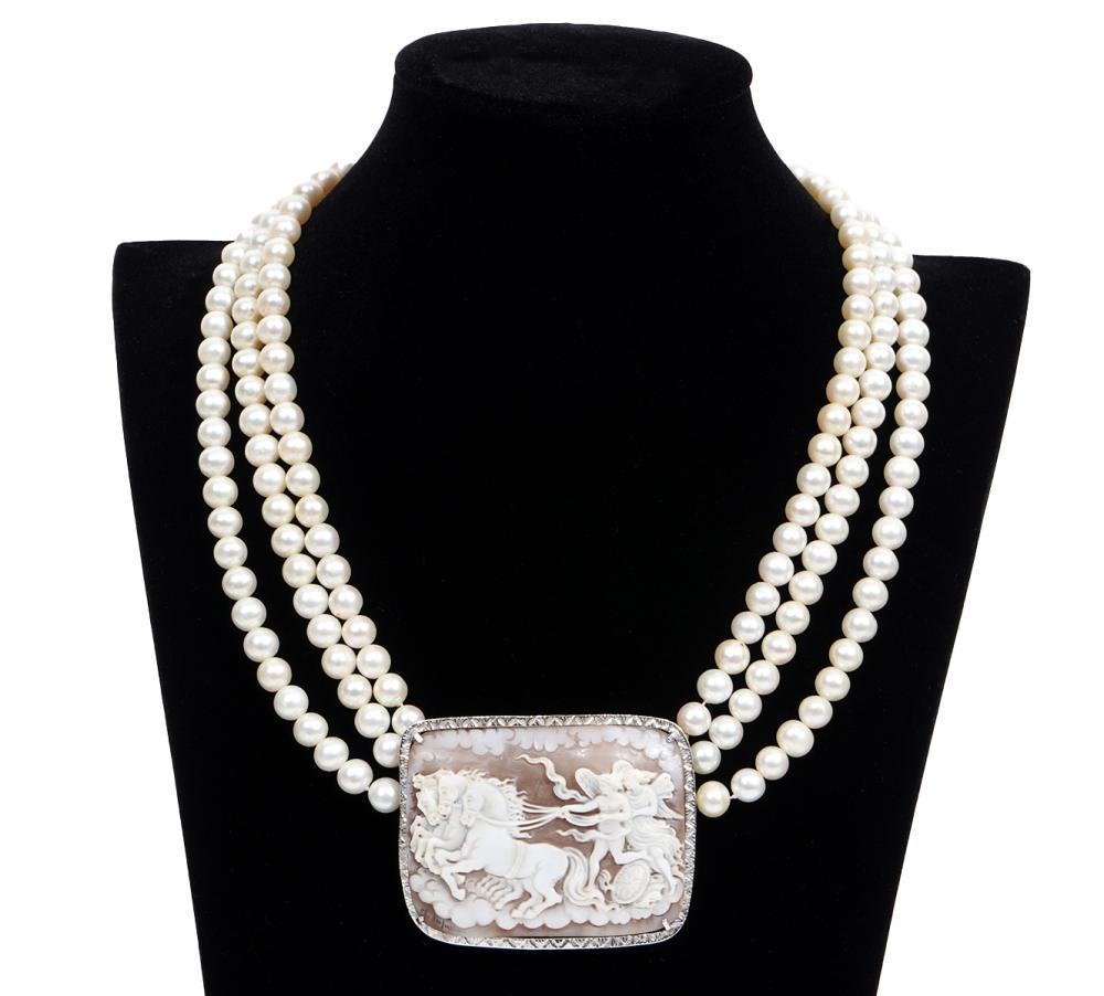 CAMEO, PEARL & 18K WG SITO