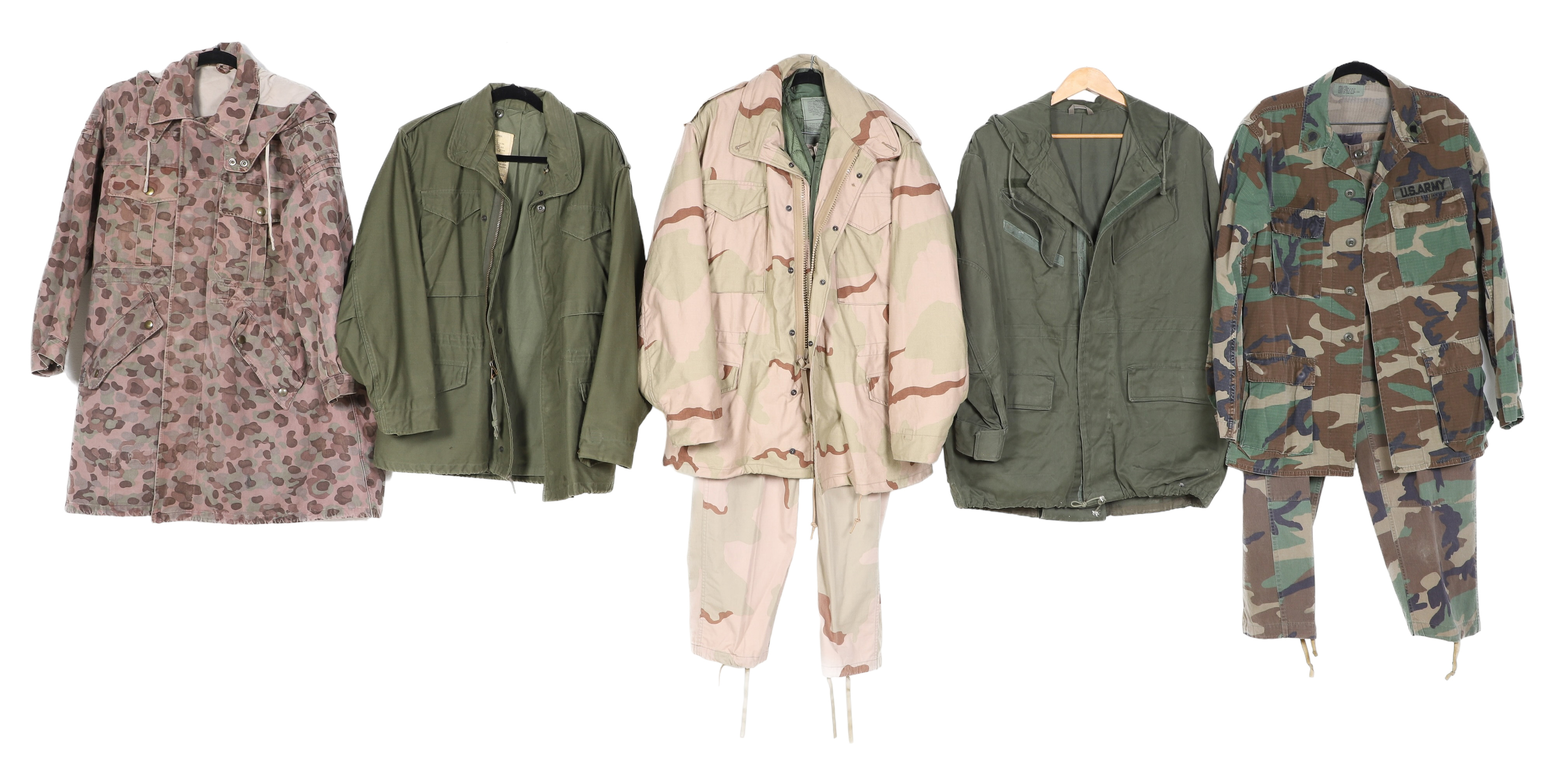 Camouflage Jackets and Ensembles to