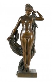 CAMPAGNE ANTIQUE NUDE BRONZE S