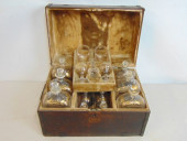 CAMPAIGN BAR WITH GILT DECORAT