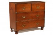 CAMPAIGN CHEST - 19th c Englis