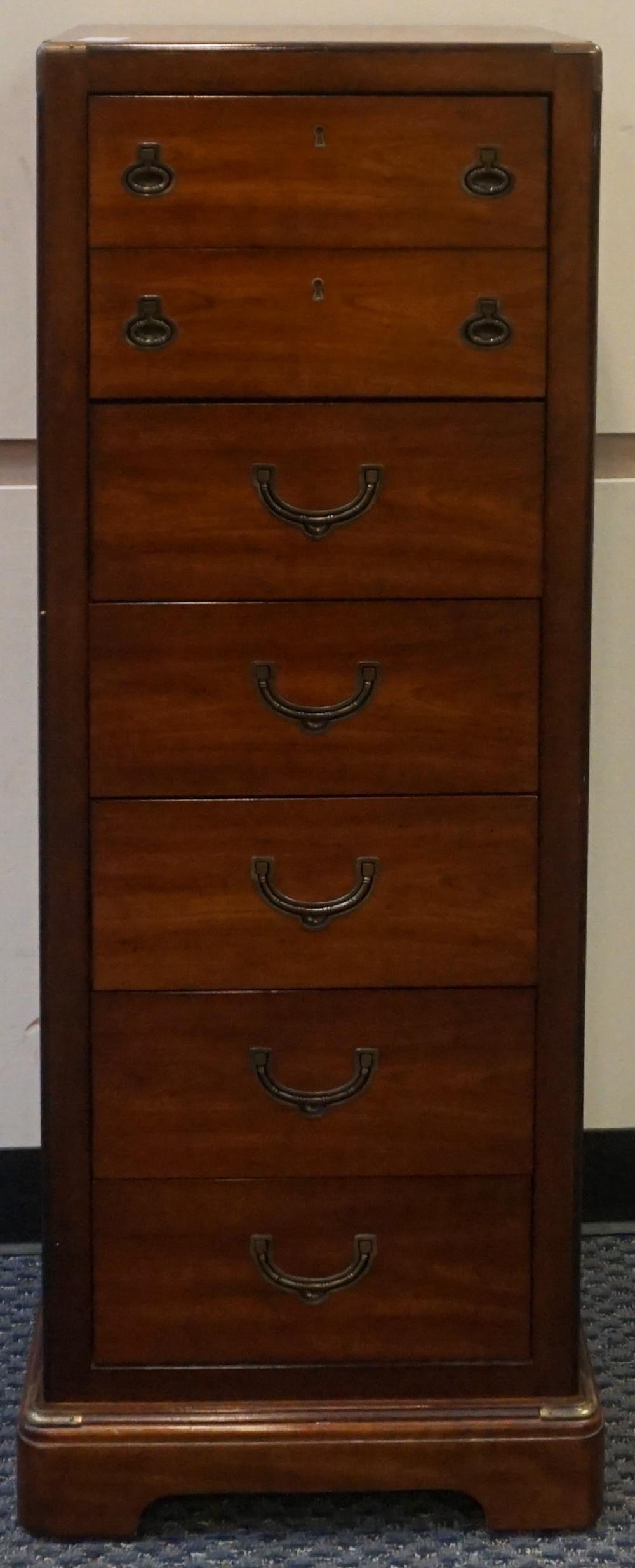 CAMPAIGN STYLE CHERRY VENEER TALL