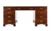 CAMPAIGN STYLE DOUBLE PEDESTAL