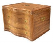 CAMPAIGN STYLE MAHOGANY SILVER