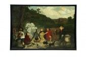 CAMPFIRE SCENE (AMERICAN SCHOO