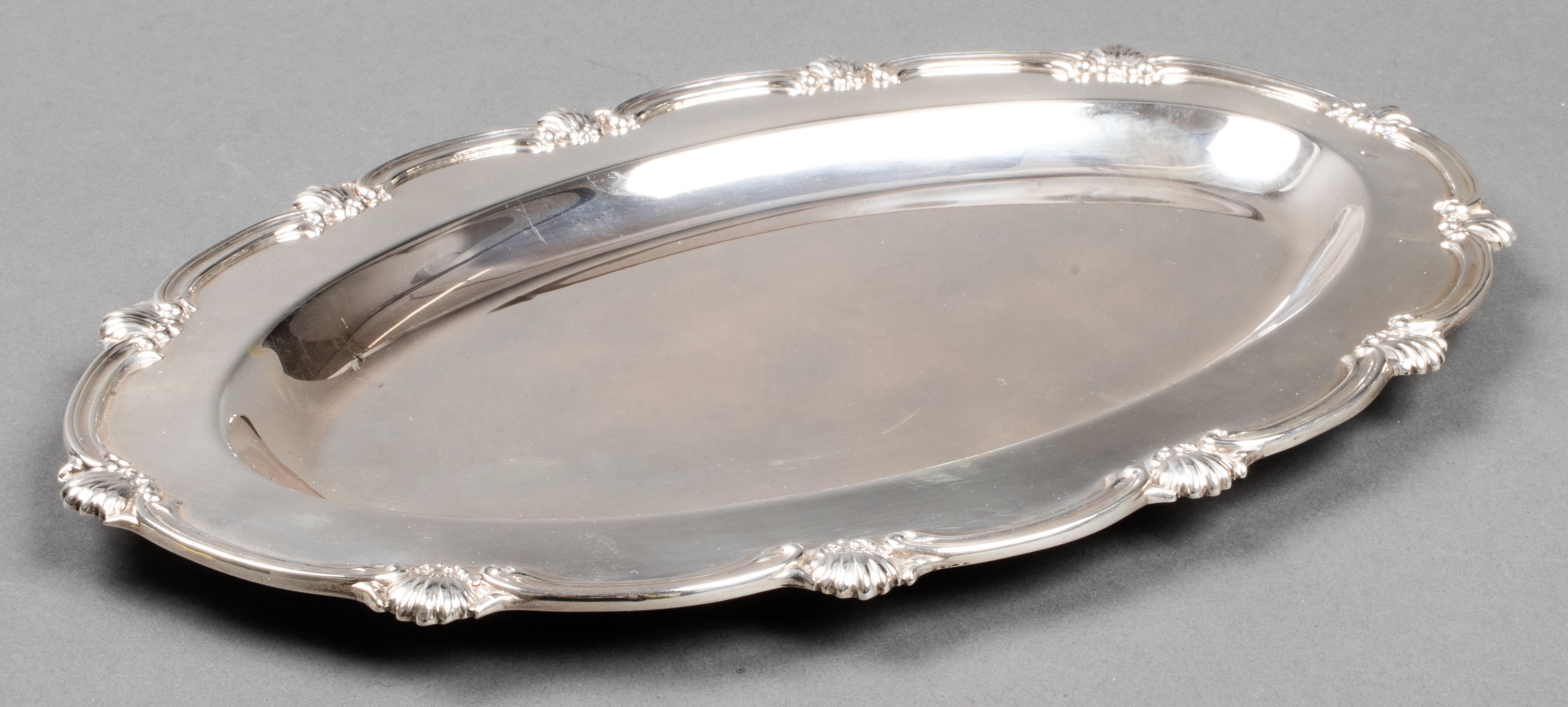 CAMUSSO PERUVIAN SILVER OVAL TRAY