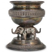 CAMUSSO SILVER ELEPHANT INKWEL