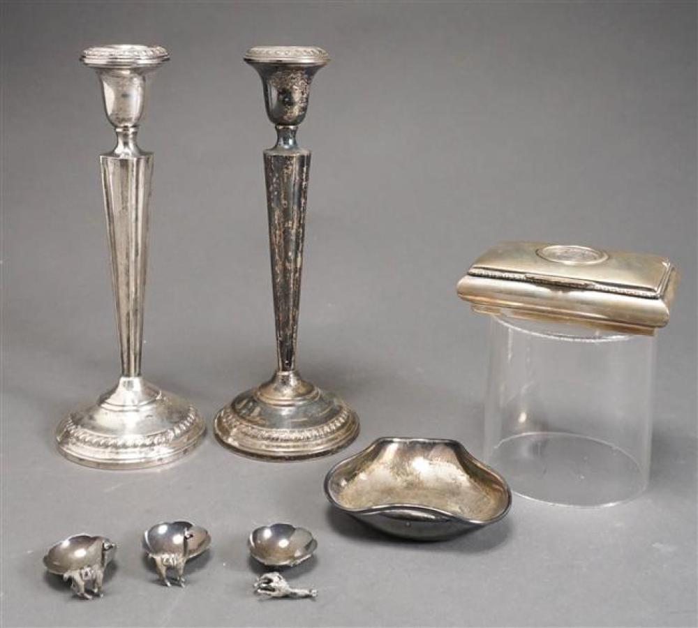 CAMUSSO STERLING DISH, THREE