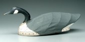 Canada goose decoy, canvas and