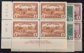 CANADA POSTAGE STAMP BLOCKS, 1
