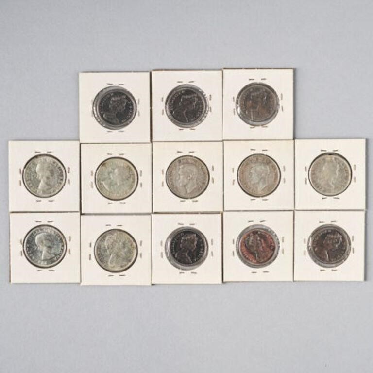 CANADIAN 50 CENT PIECESA lot of