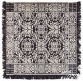 CANADIAN JACQUARD COVERLET, MI