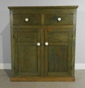 CANADIAN PINE CUPBOARD IN GREE