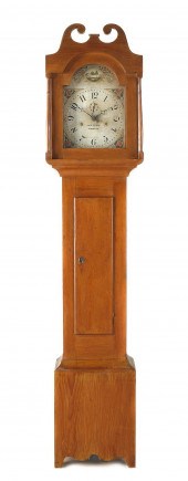 Canadian pine tall case clock