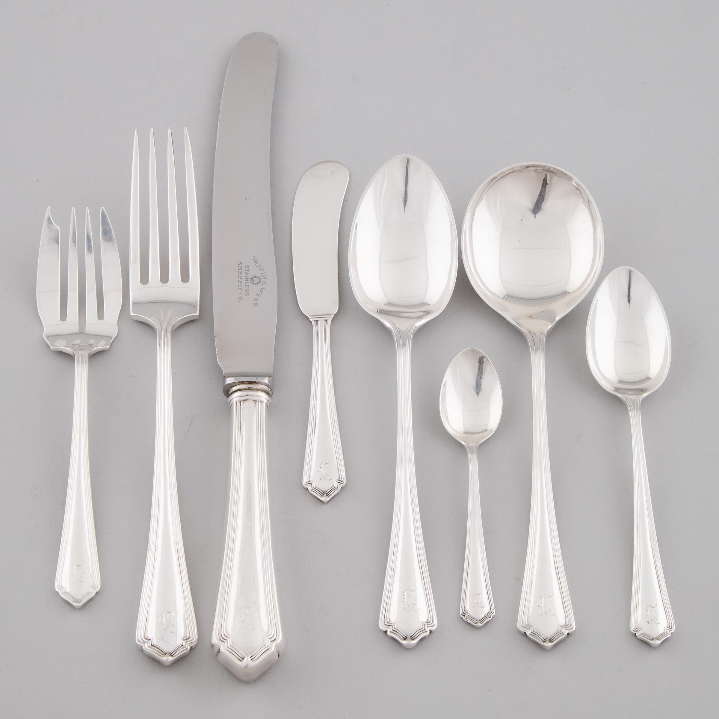 Canadian Silver Flatware Service,